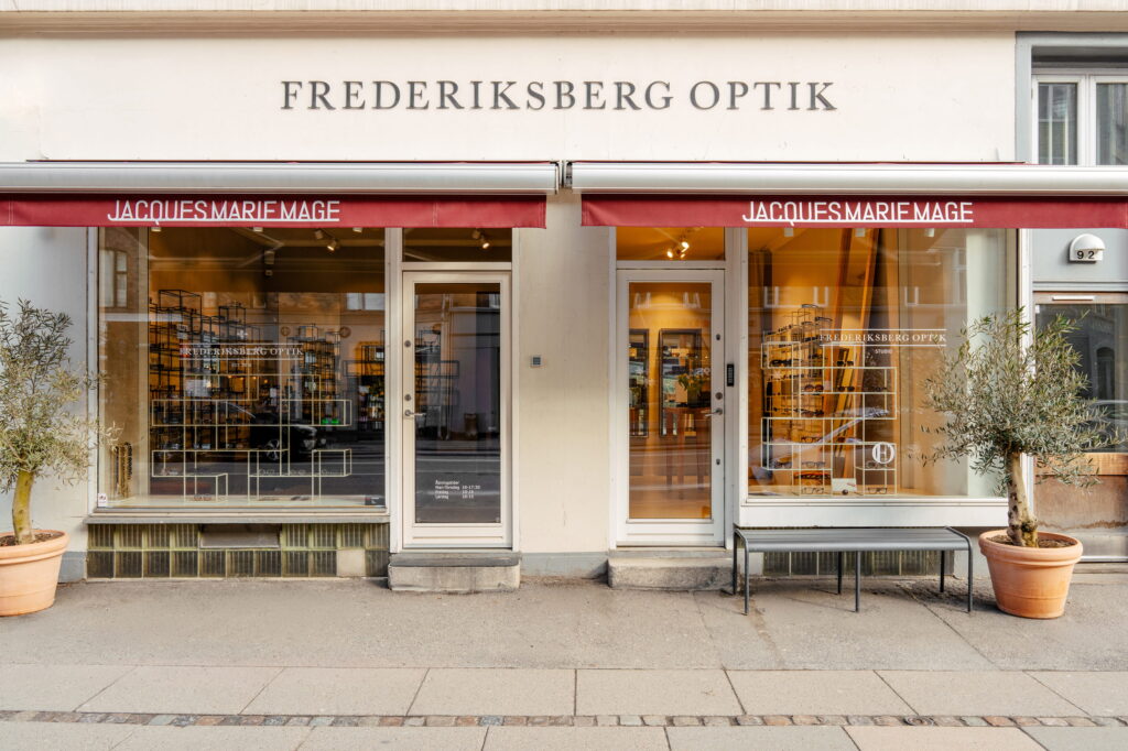 Frederiksberg Optik - facaden af butikken